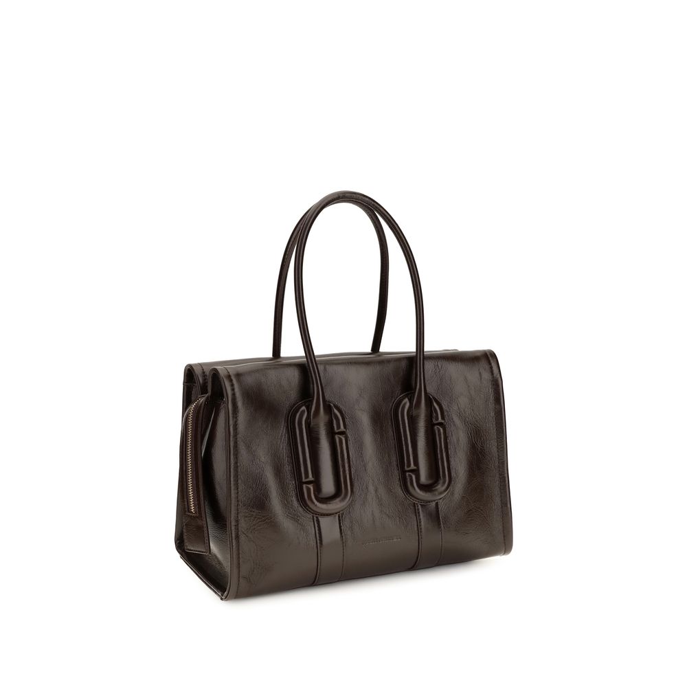 Marc Jacobs Braune Kalbsleder Bos Taurus Schultertasche