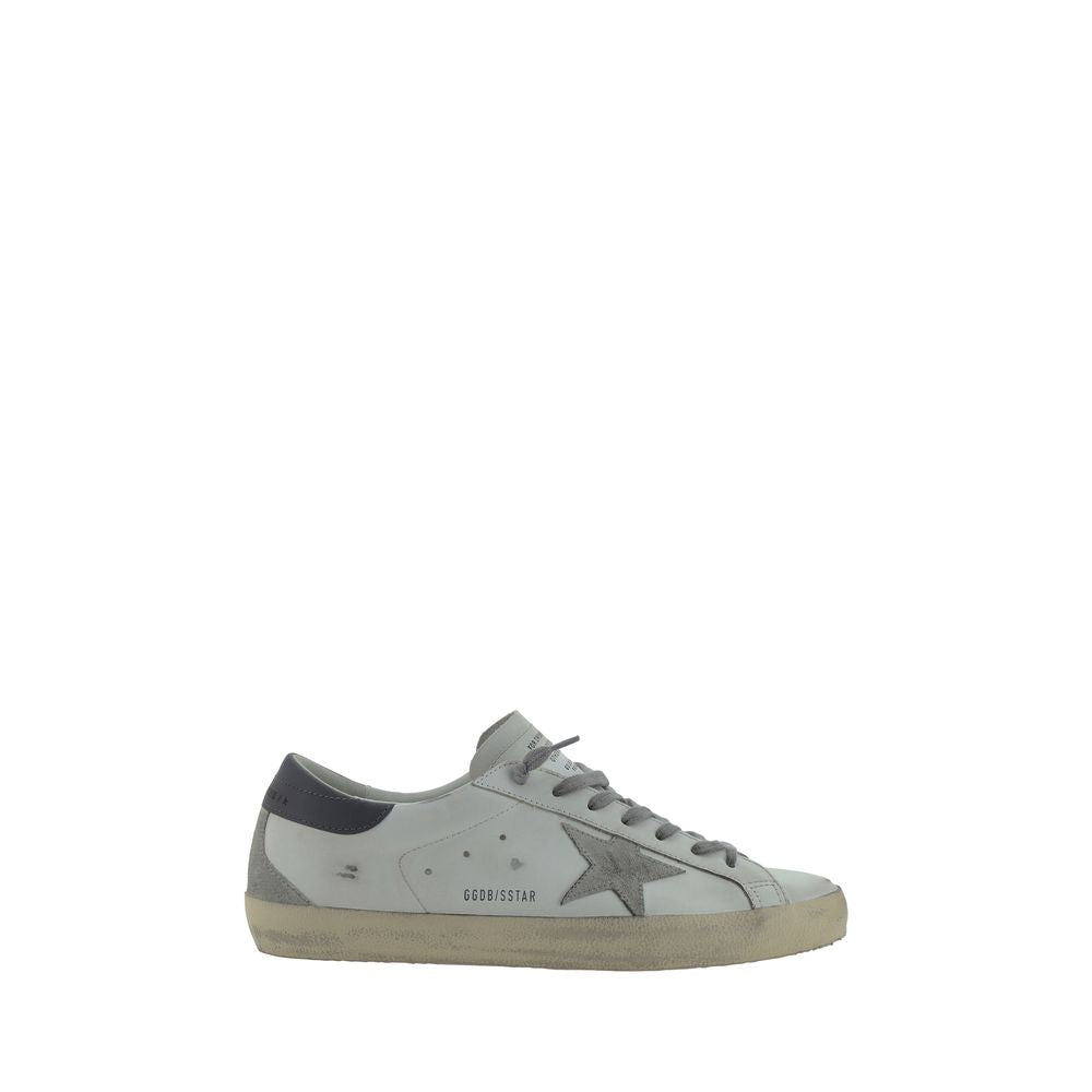 Golden Goose Weiße Low-Top-Sneaker aus Ziegenleder