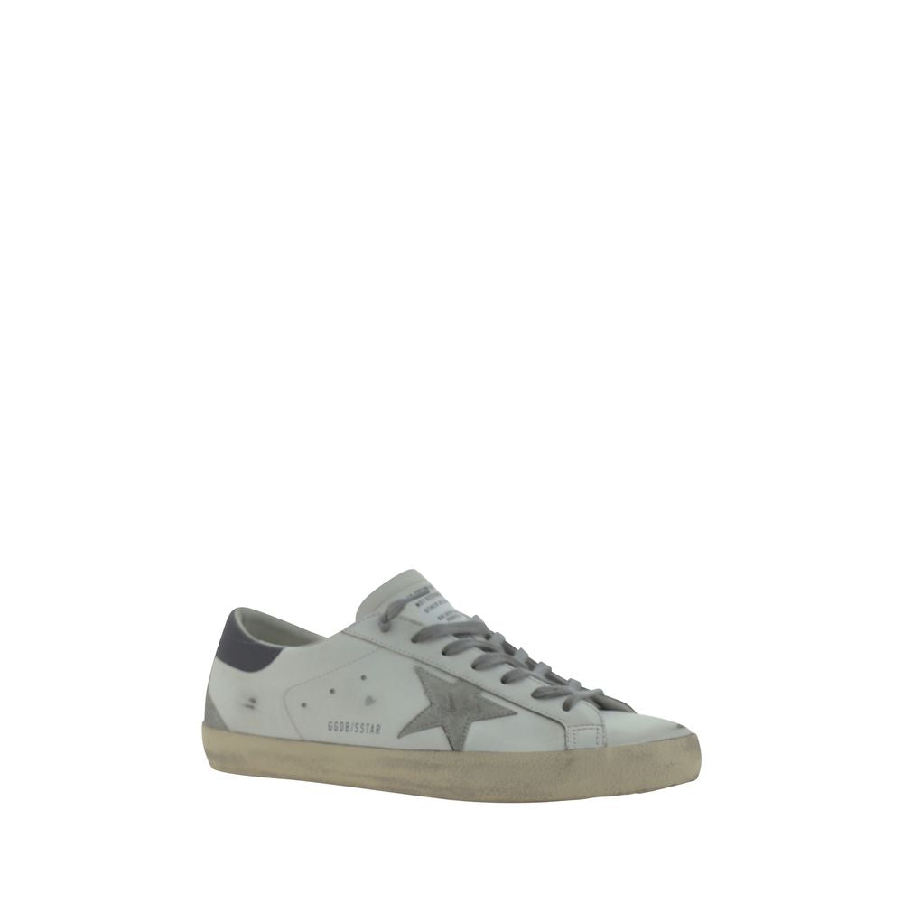 Golden Goose Weiße Low-Top-Sneaker aus Ziegenleder