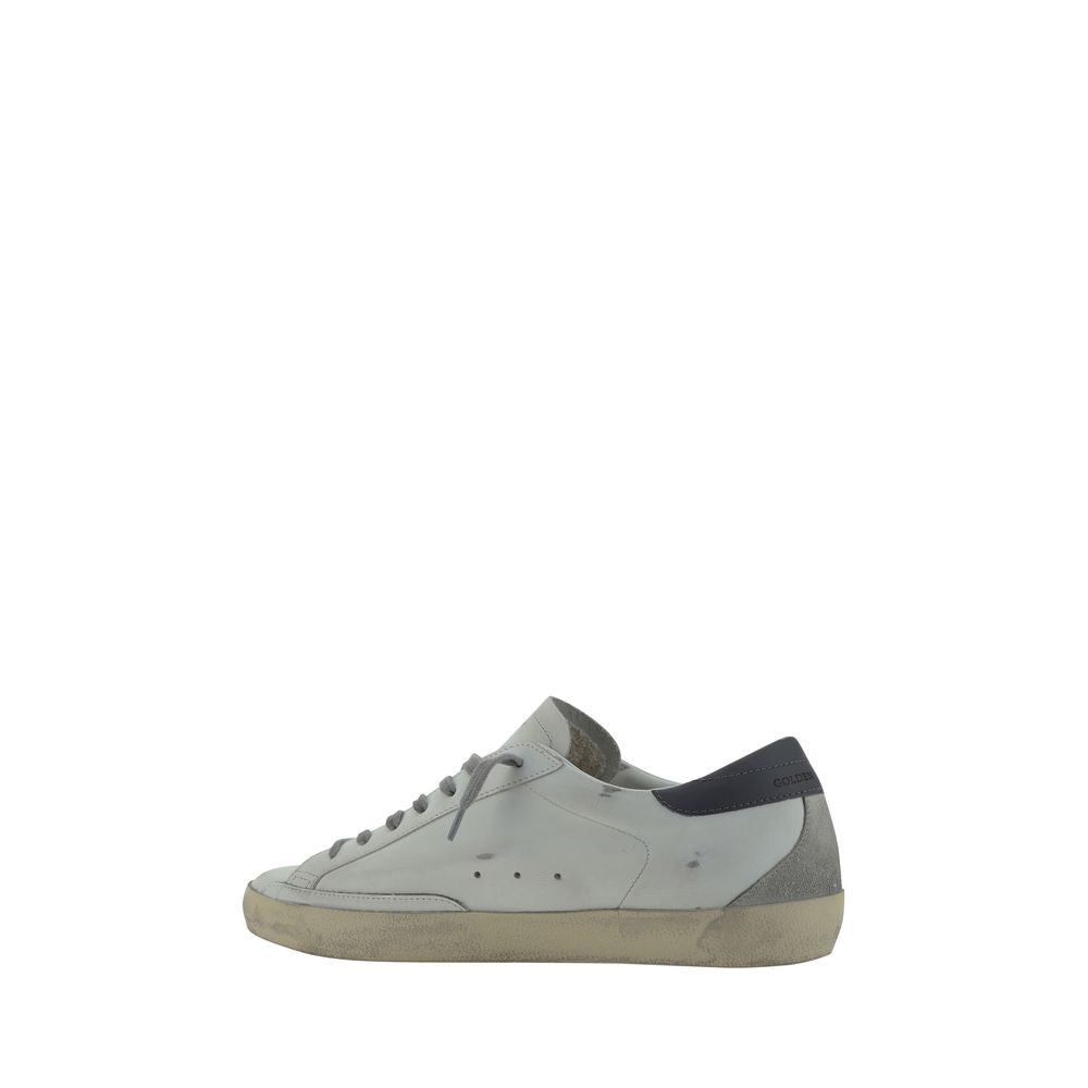 Golden Goose Weiße Low-Top-Sneaker aus Ziegenleder