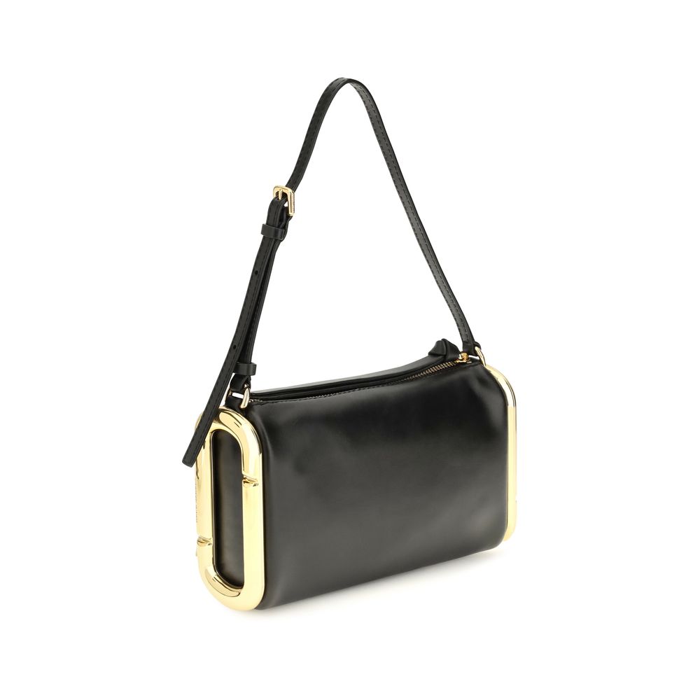 Marc Jacobs Schwarze Bos Taurus Kalbsleder Schultertasche