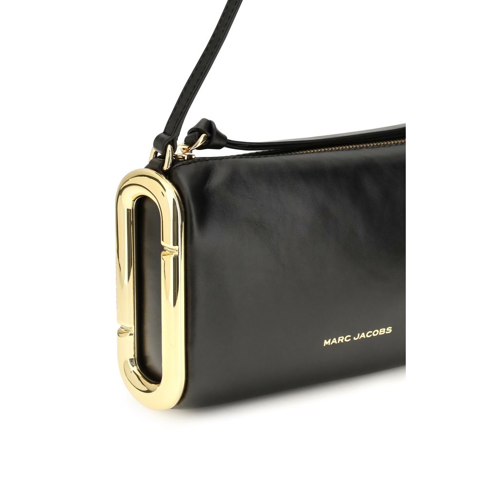 Marc Jacobs Schwarze Bos Taurus Kalbsleder Schultertasche