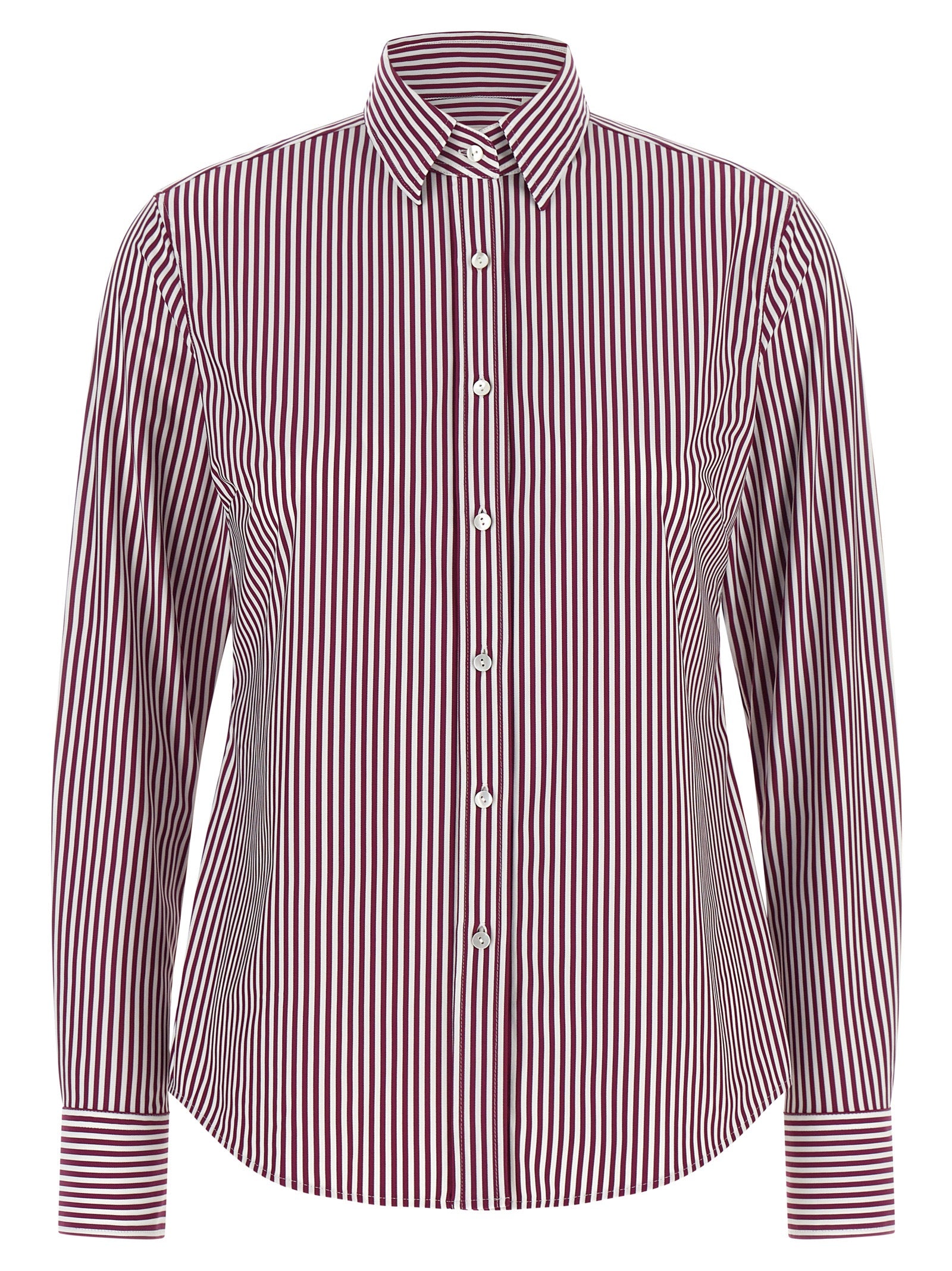 XACUS Bordeaux Polyamid-Bluse
