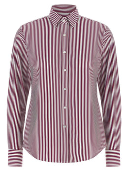 XACUS Bordeaux Polyamid-Bluse