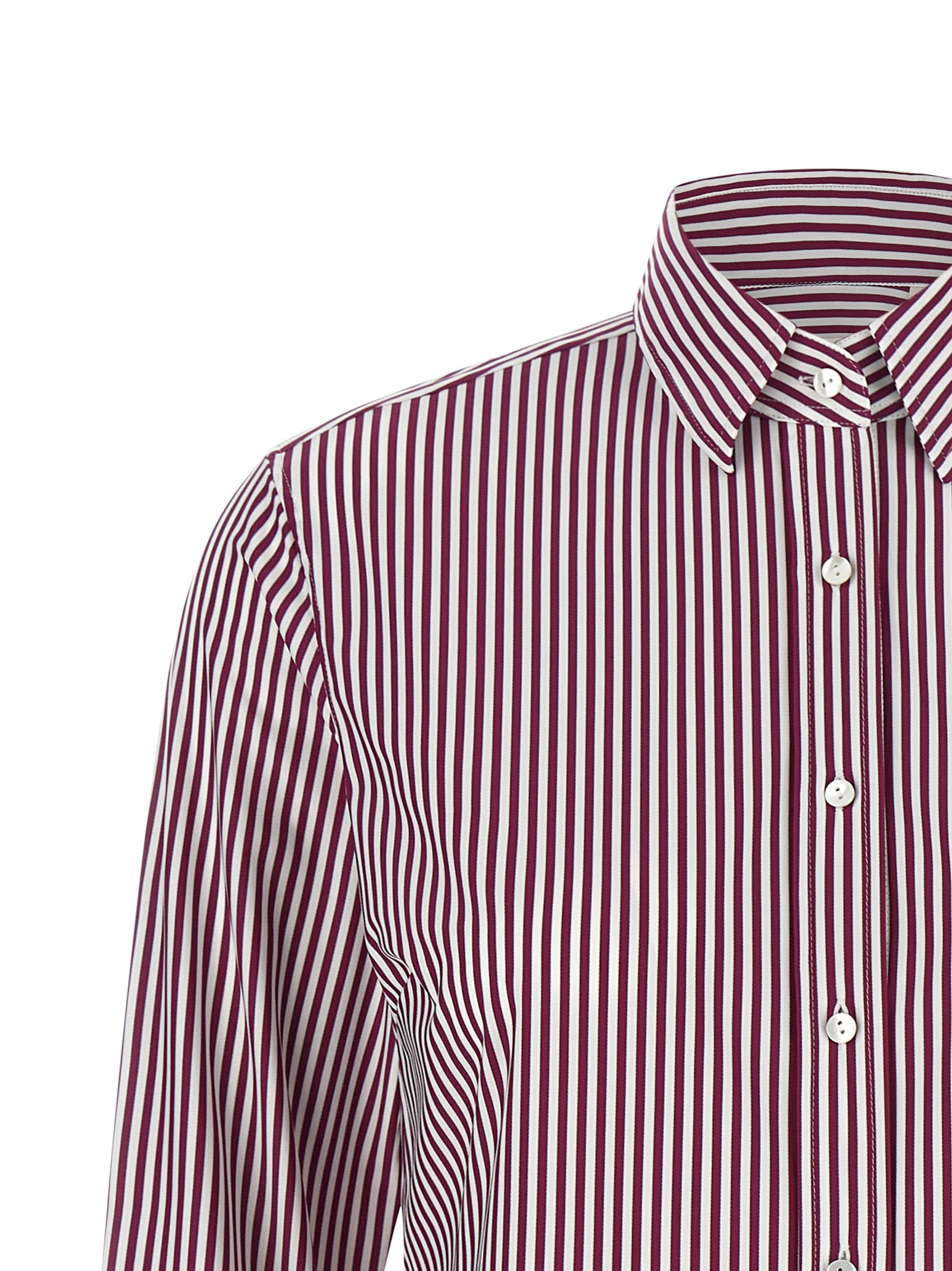 XACUS Bordeaux Polyamid-Bluse
