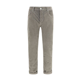 PT Torino Graue Baumwoll-Freizeithose