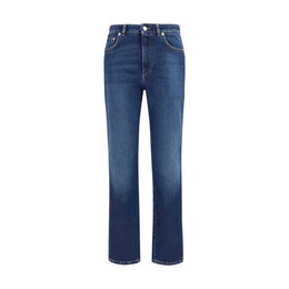 Dolce & Gabbana Blaue Jeans aus Baumwolle im geraden Schnitt