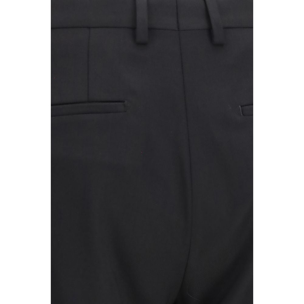 Dolce & Gabbana Anzug Aries aus schwarzer Wolle, zweiteilig