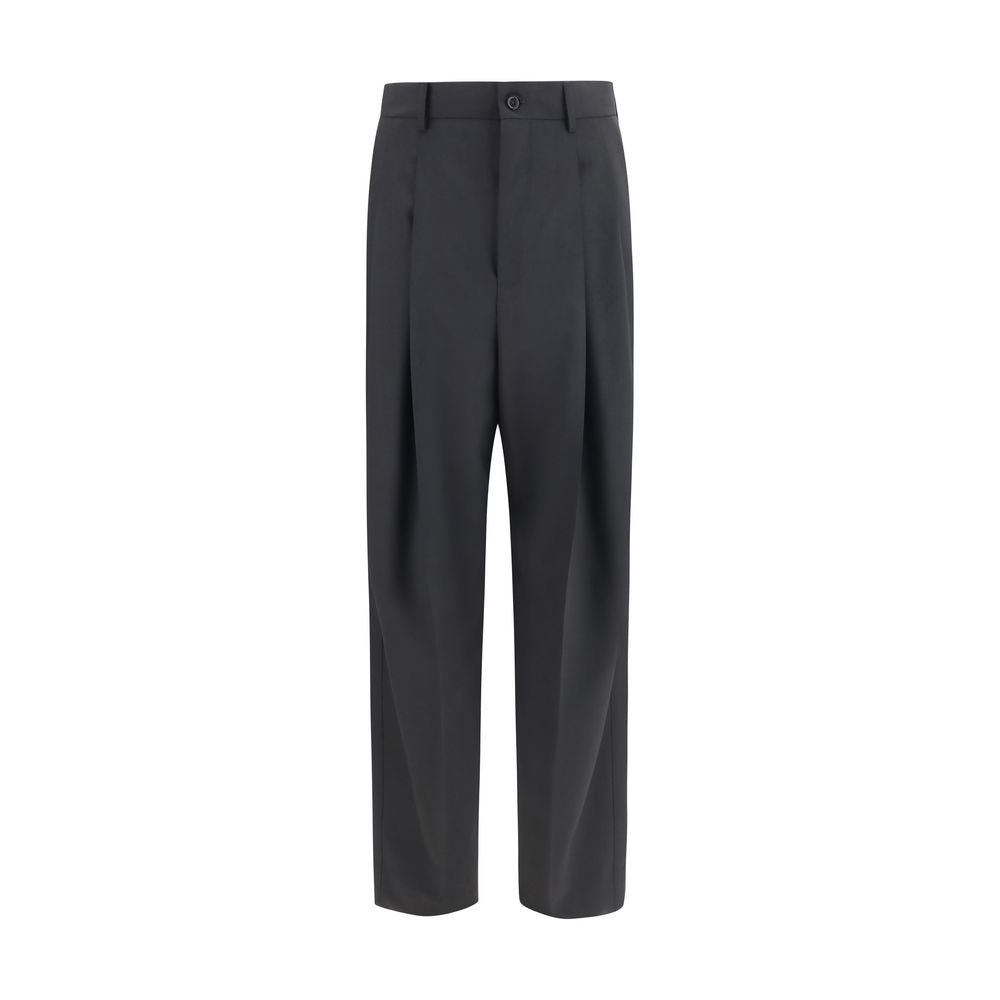 Dolce & Gabbana Schwarze Wollhose Oves Aries