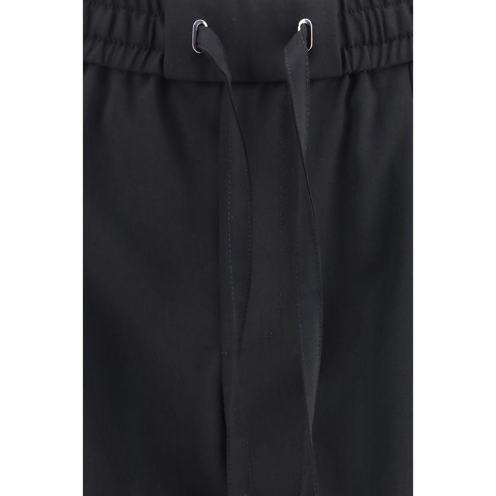 Dolce & Gabbana Schwarze Jogginghose aus Wolle Oves Aries (Trainingshose)