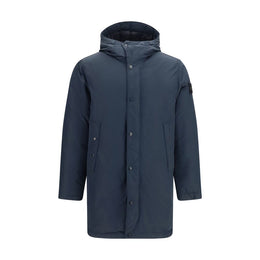 Stone Island Blauer Polyester-Mantel