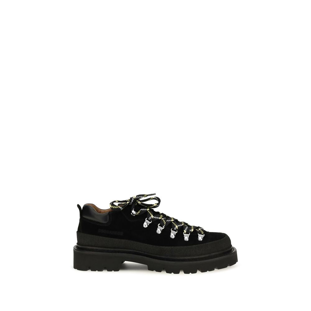 Dsquared² Schwarze Bos Taurus Kalbsleder Sneaker