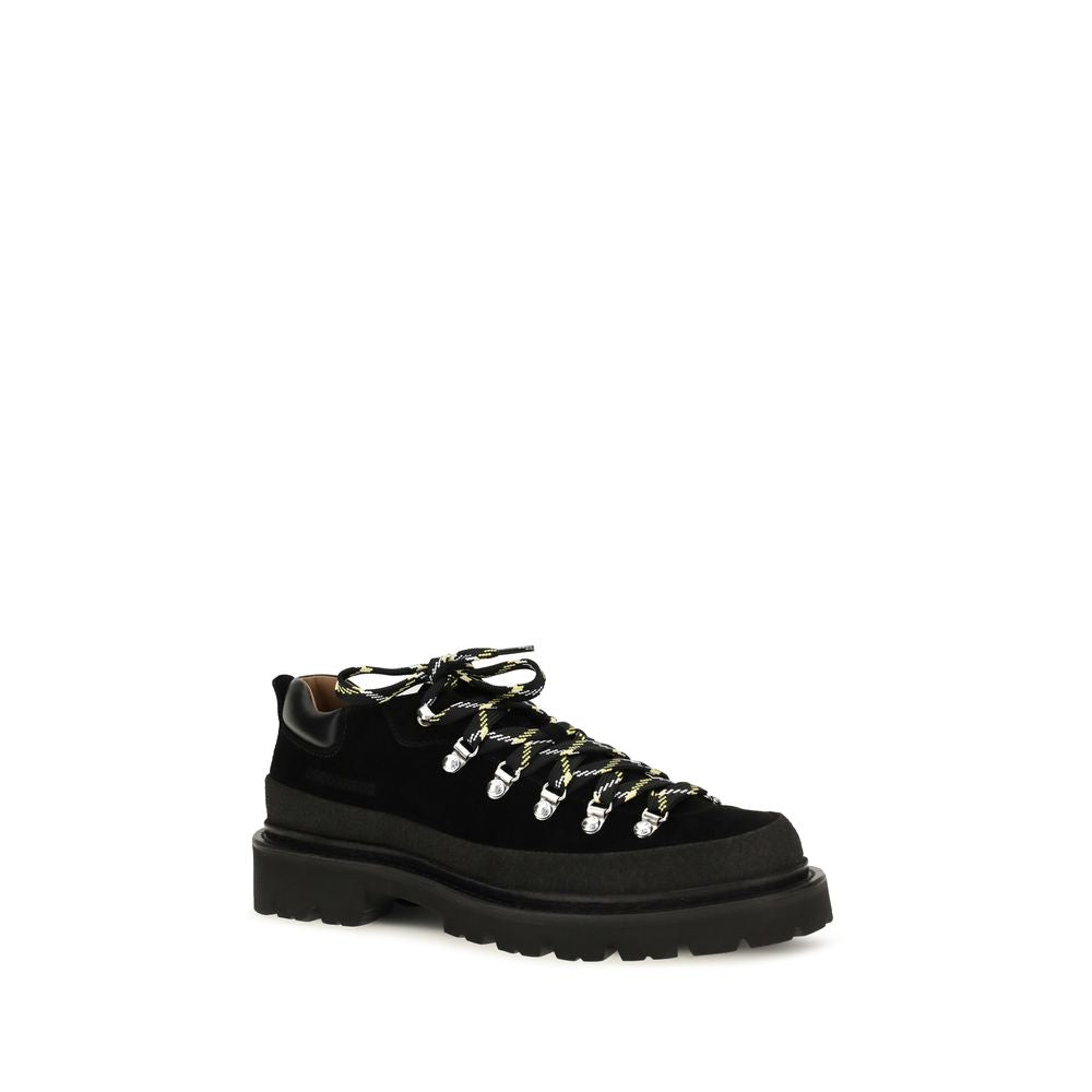 Dsquared² Schwarze Bos Taurus Kalbsleder Sneaker