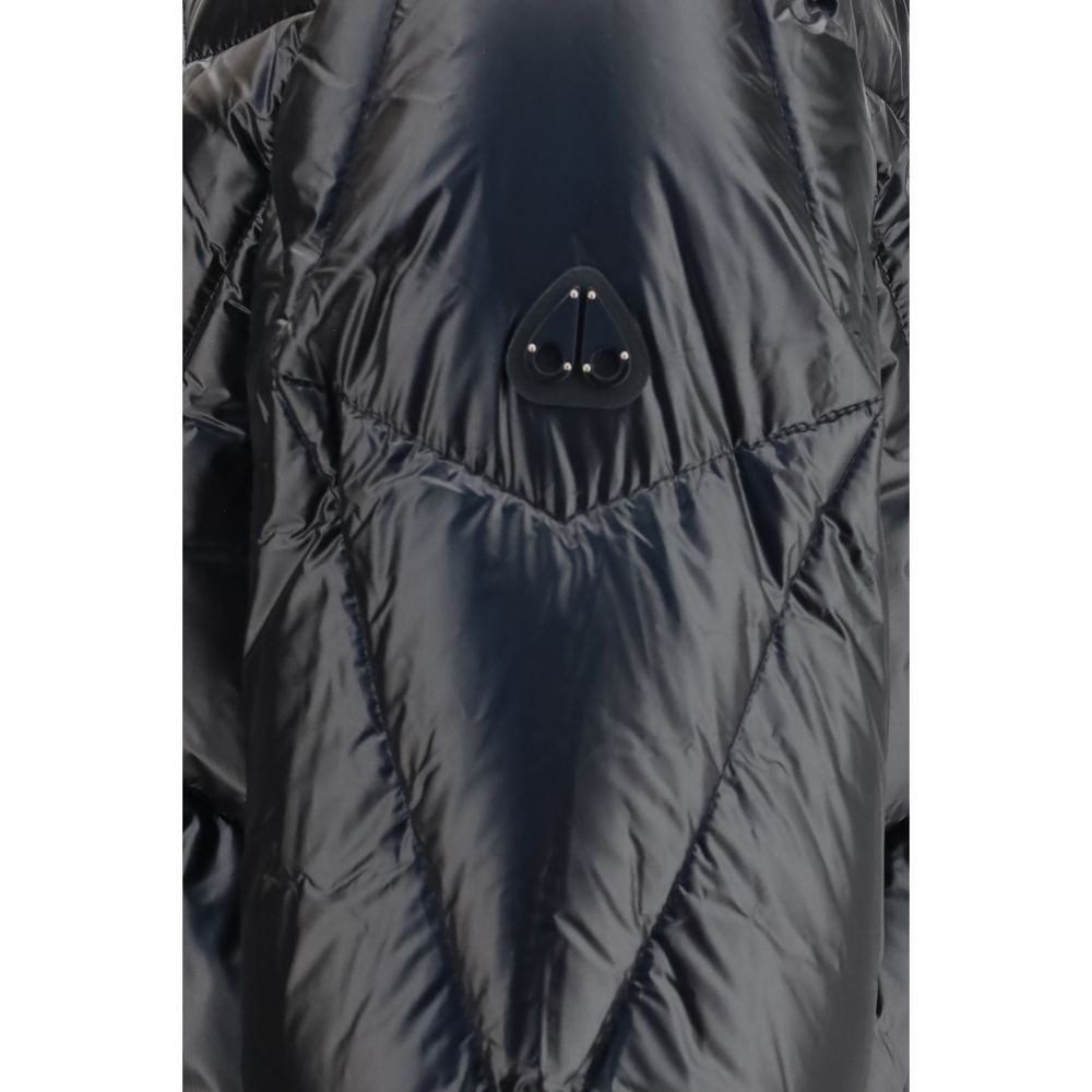 Moose Knuckles Schwarze Nylon-Shell-Jacke
