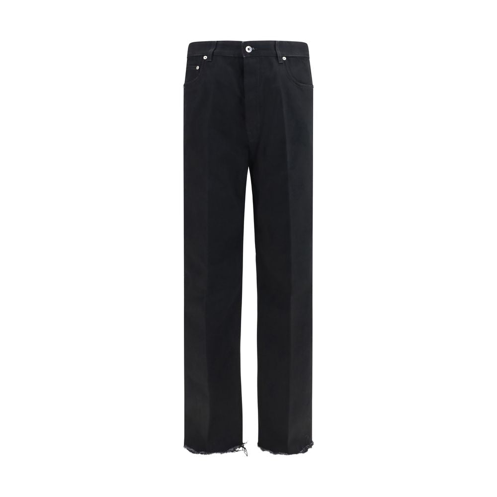 Rick Owens Schwarze Baumwoll-Schlagjeans
