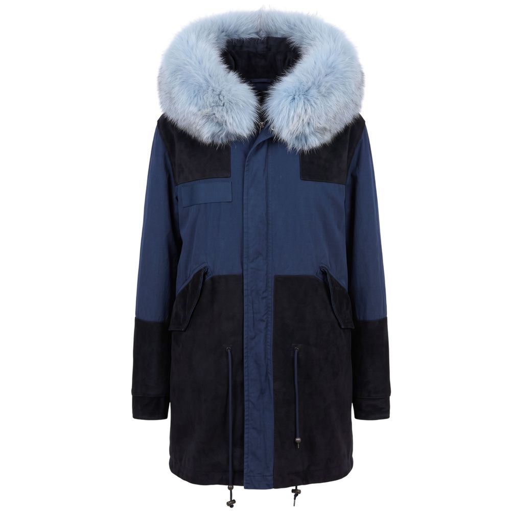 Mr&Mrs Italy Blaue Baumwolljacke für Damen