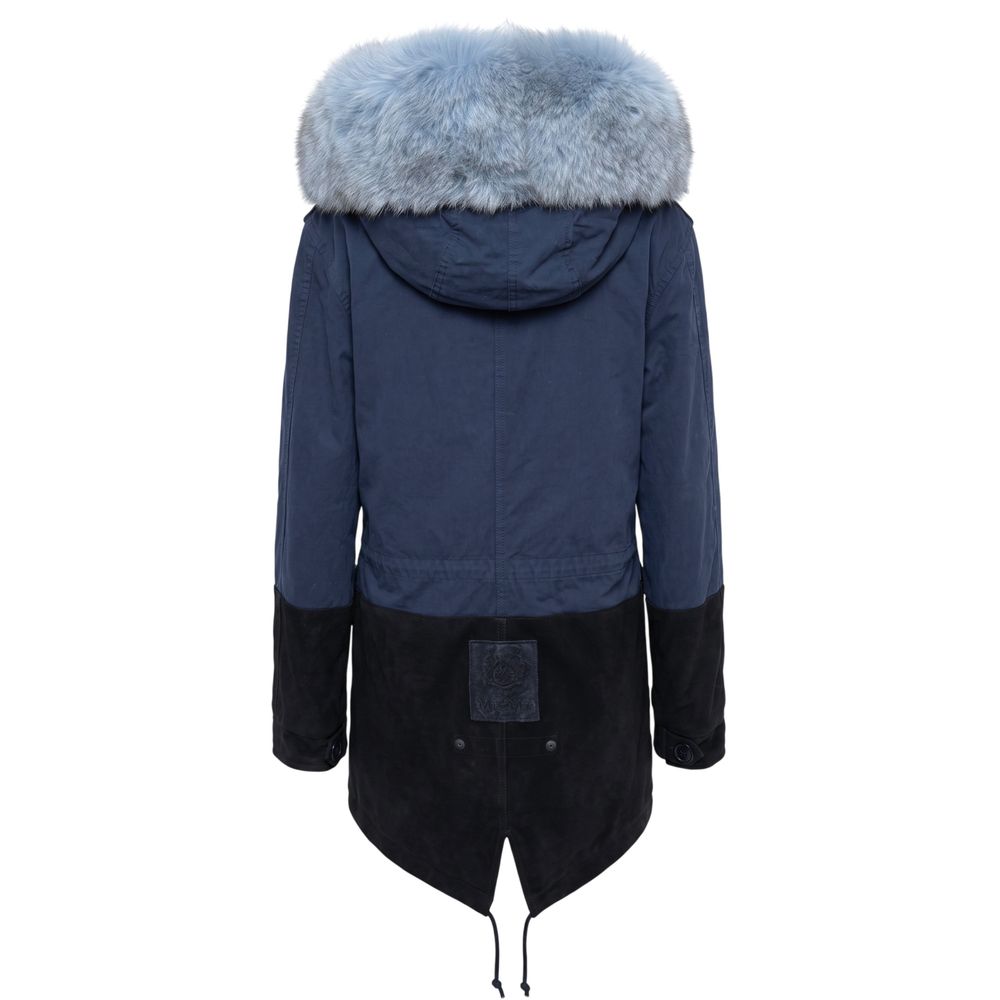 Mr&Mrs Italy Blaue Baumwolljacke für Damen