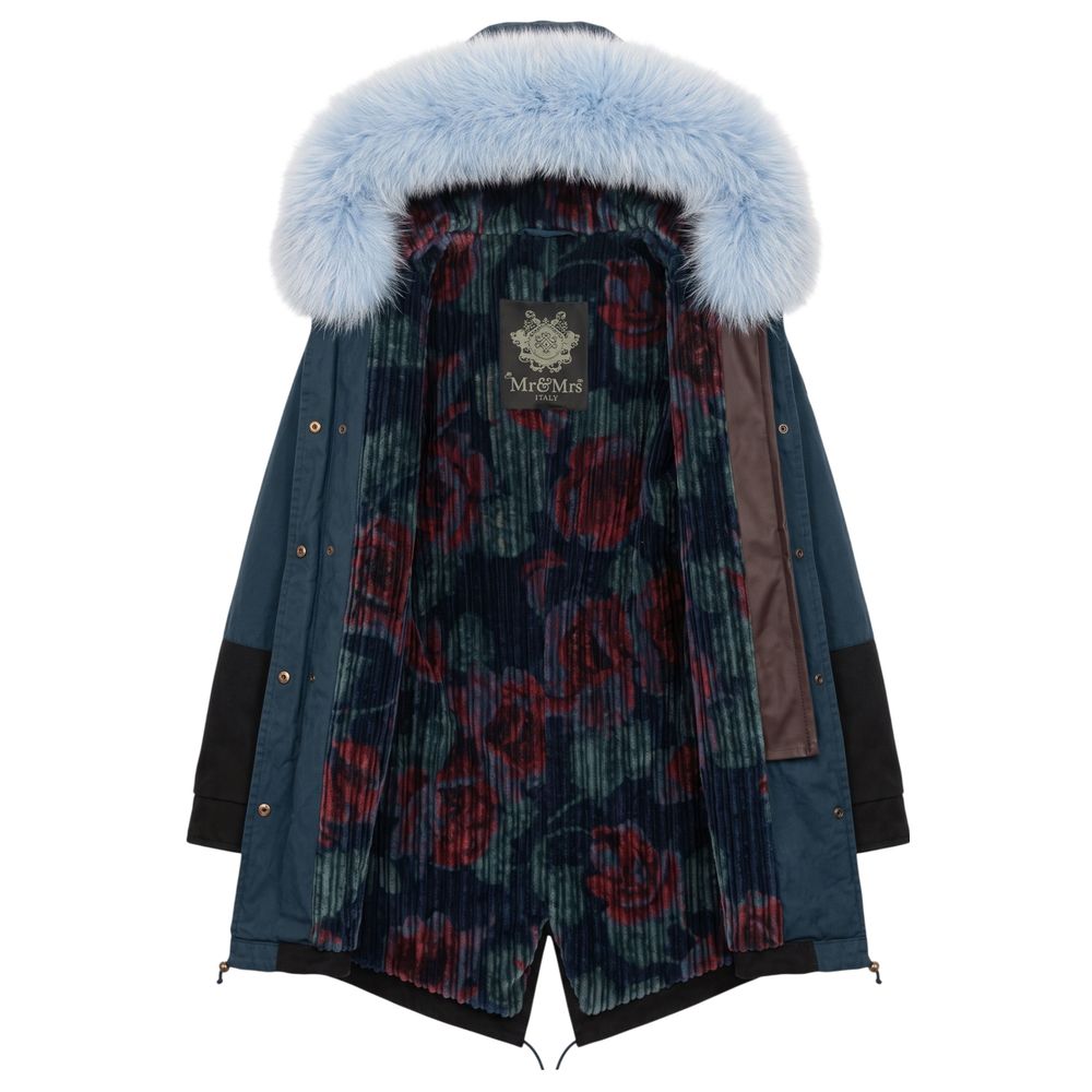 Mr&Mrs Italy Blaue Baumwolljacke für Damen