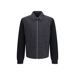 Prada Schwarze Oves Aries Wolljacke in voller Länge