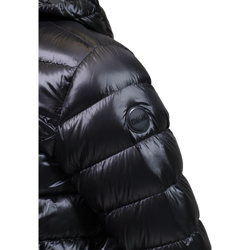 Colmar Originals Schwarze Polyamid-Jacke in voller Länge