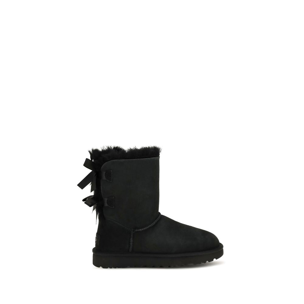 UGG Schwarze Bos Taurus Kalbsleder-Stiefel