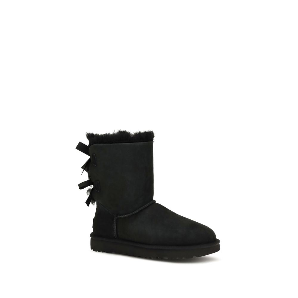 UGG Schwarze Bos Taurus Kalbsleder-Stiefel