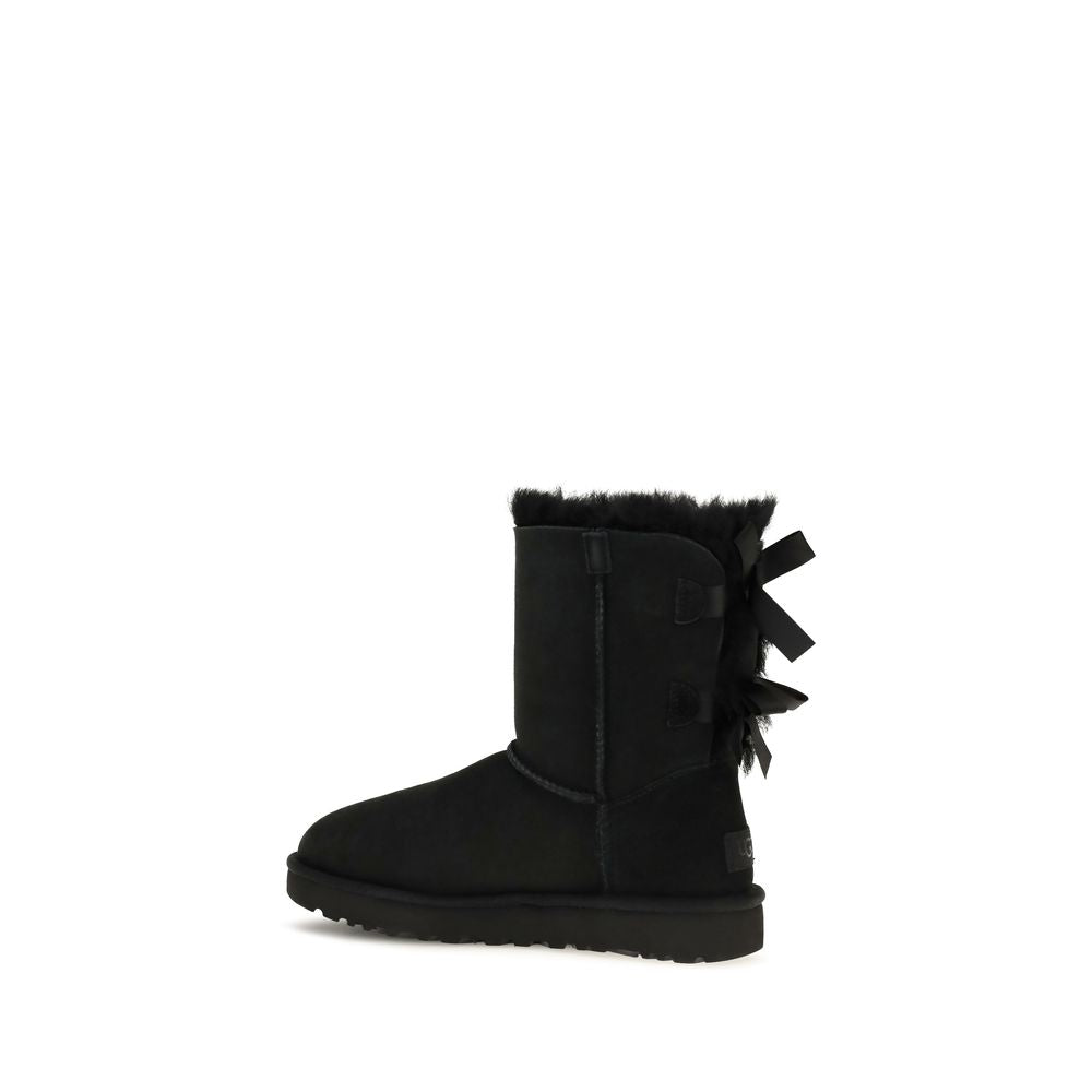 UGG Schwarze Bos Taurus Kalbsleder-Stiefel