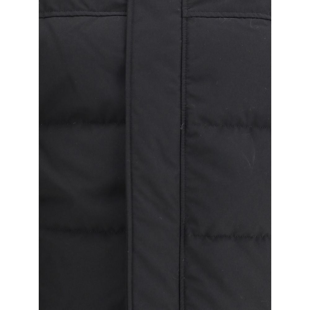 Canada Goose Schwarzer Parka aus Baumwolle