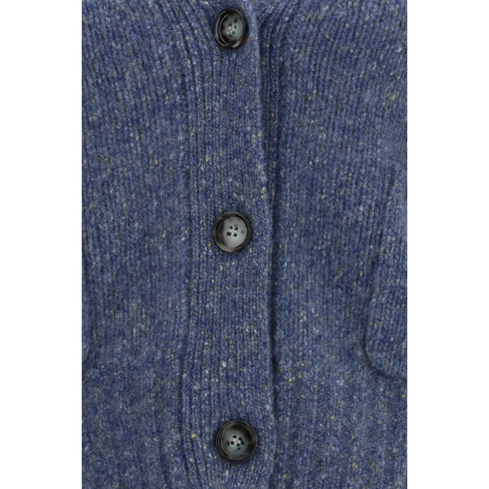 Allude Blauer Kaschmir-Cardigan