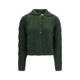 Allude Zweifarbige Kaschmir-Strickjacke