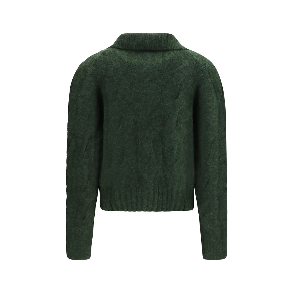 Allude Zweifarbige Kaschmir-Strickjacke