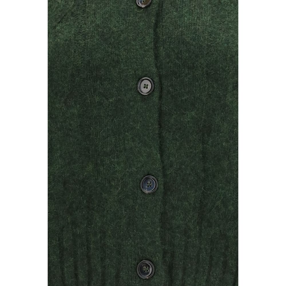 Allude Zweifarbige Kaschmir-Strickjacke