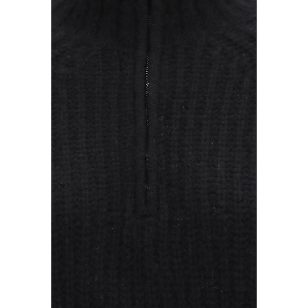 Allude Schwarzer Kaschmirpullover