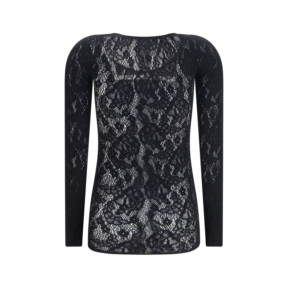 Wolford Schwarzes Polyamid-Hemd