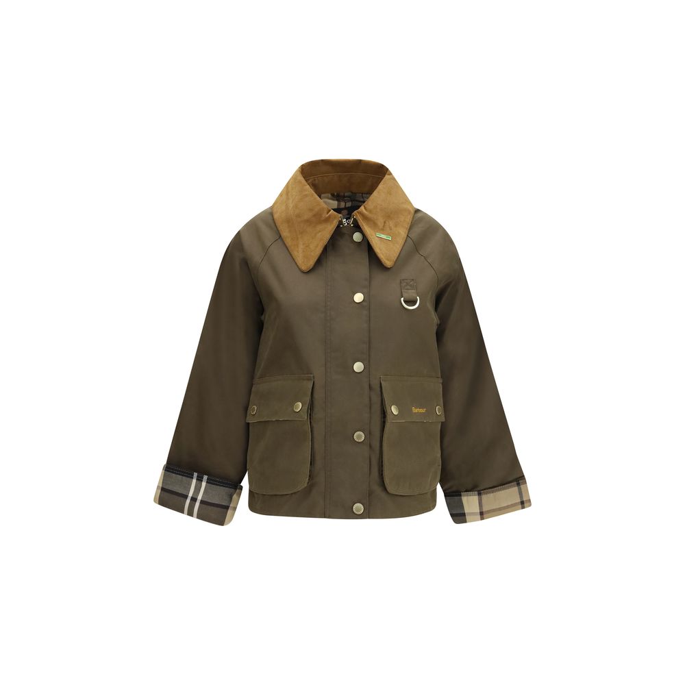 Barbour Baumwolljacke in Zweifarbenoptik