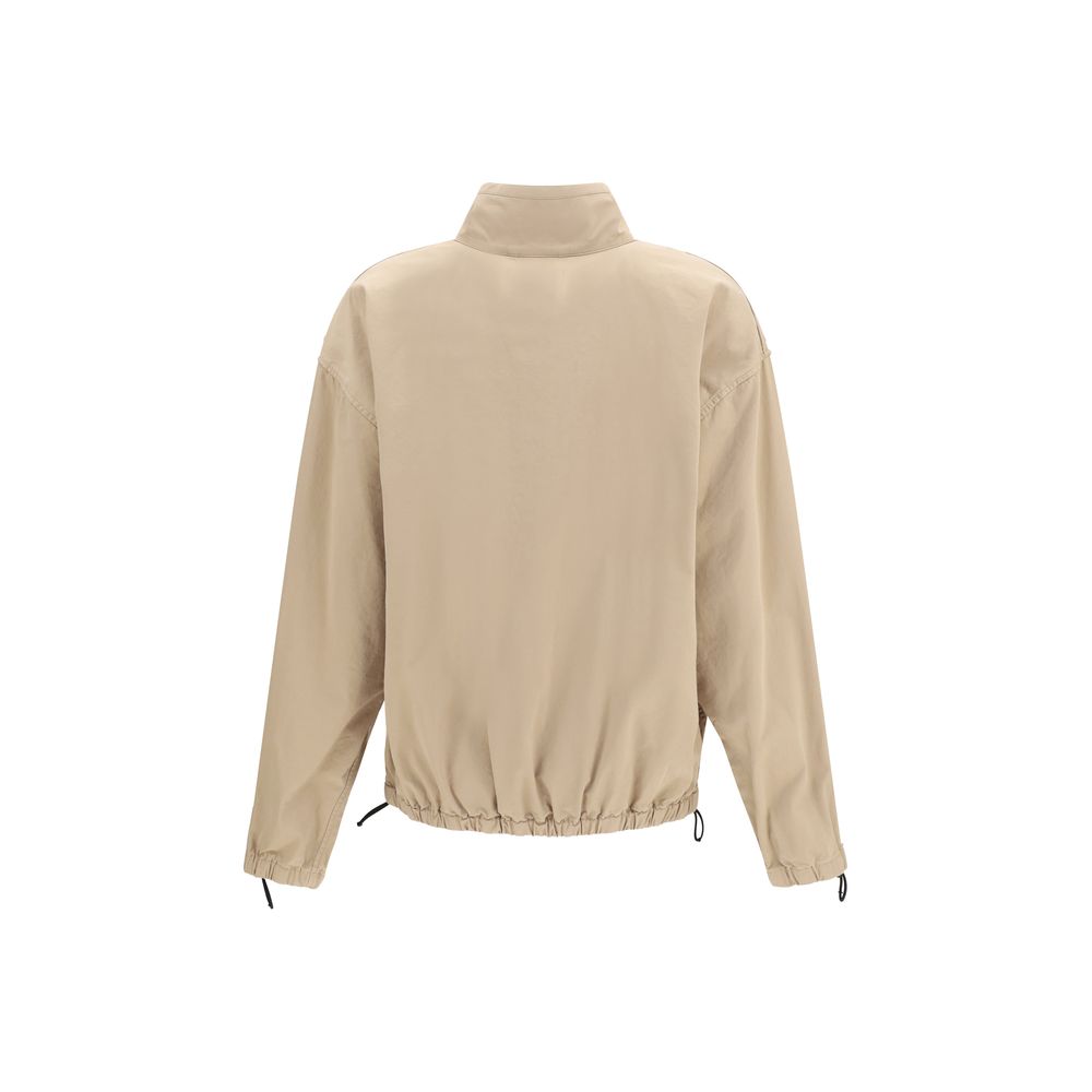 Miu Miu Beige Baumwolljacke in voller Länge