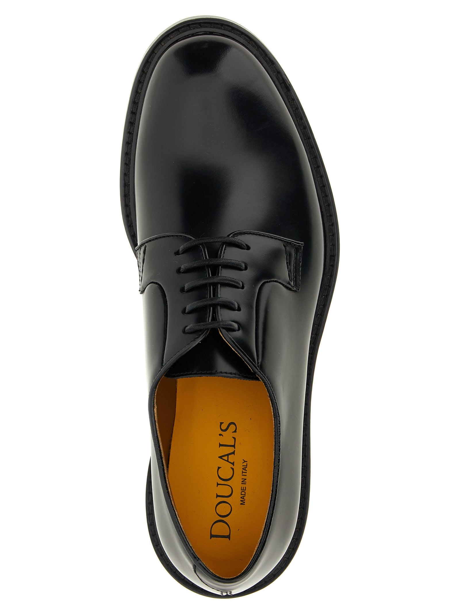 Doucal's Schwarze Oxford- und Derby-Schuhe aus Kalbsleder