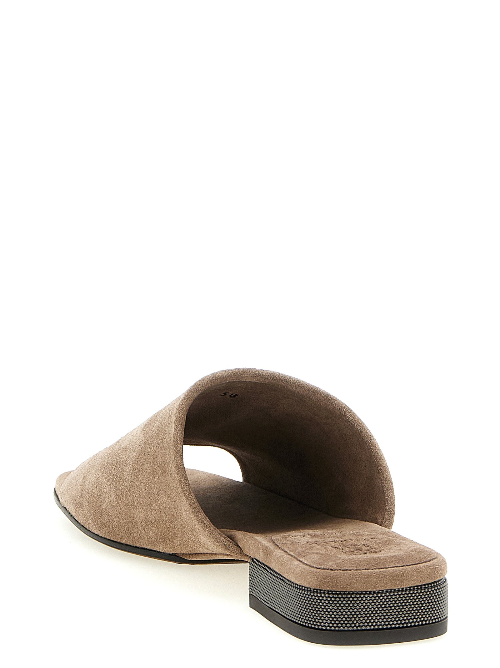 Brunello Cucinelli Braune Kalbsleder-Slipper