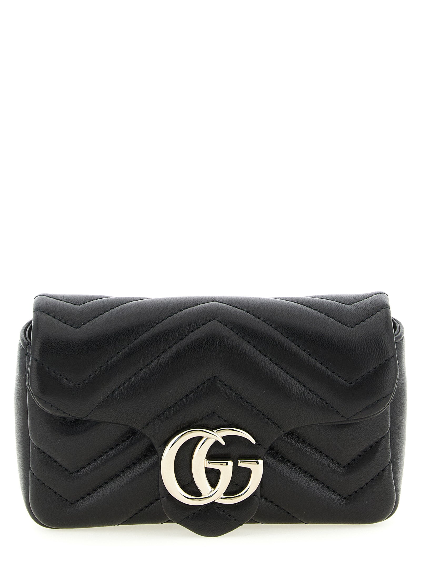 Gucci Schwarze Lammleder-Schultertasche