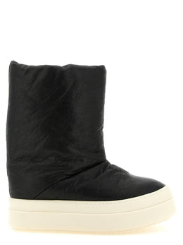 Rick Owens Bicolor Lammleder-Stiefel