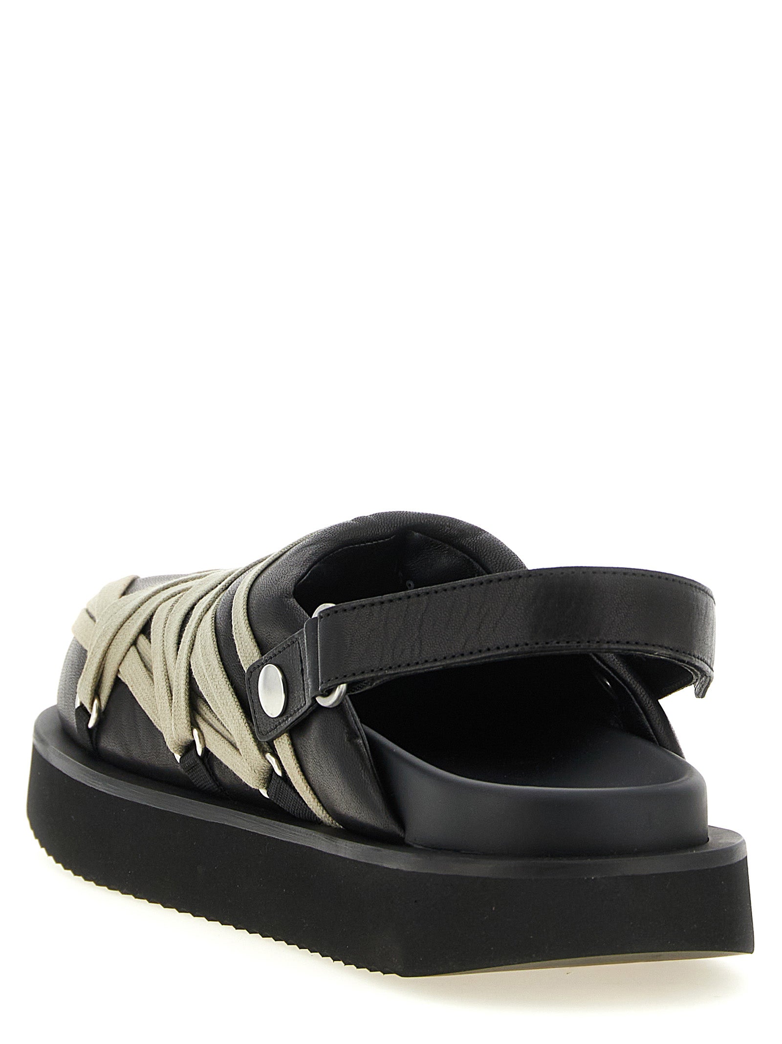 Rick Owens Schwarze Ramie-Mules