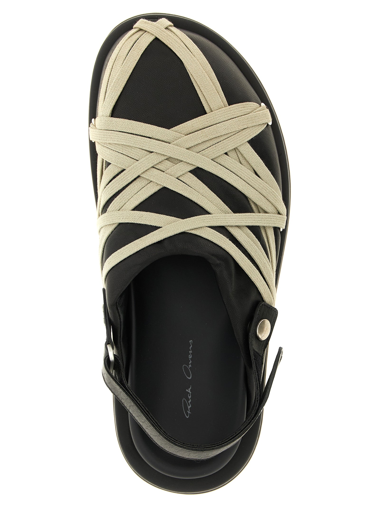 Rick Owens Schwarze Ramie-Mules