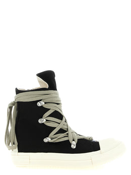 DRKSHDW Schwarze High-Top-Sneaker aus Baumwolle