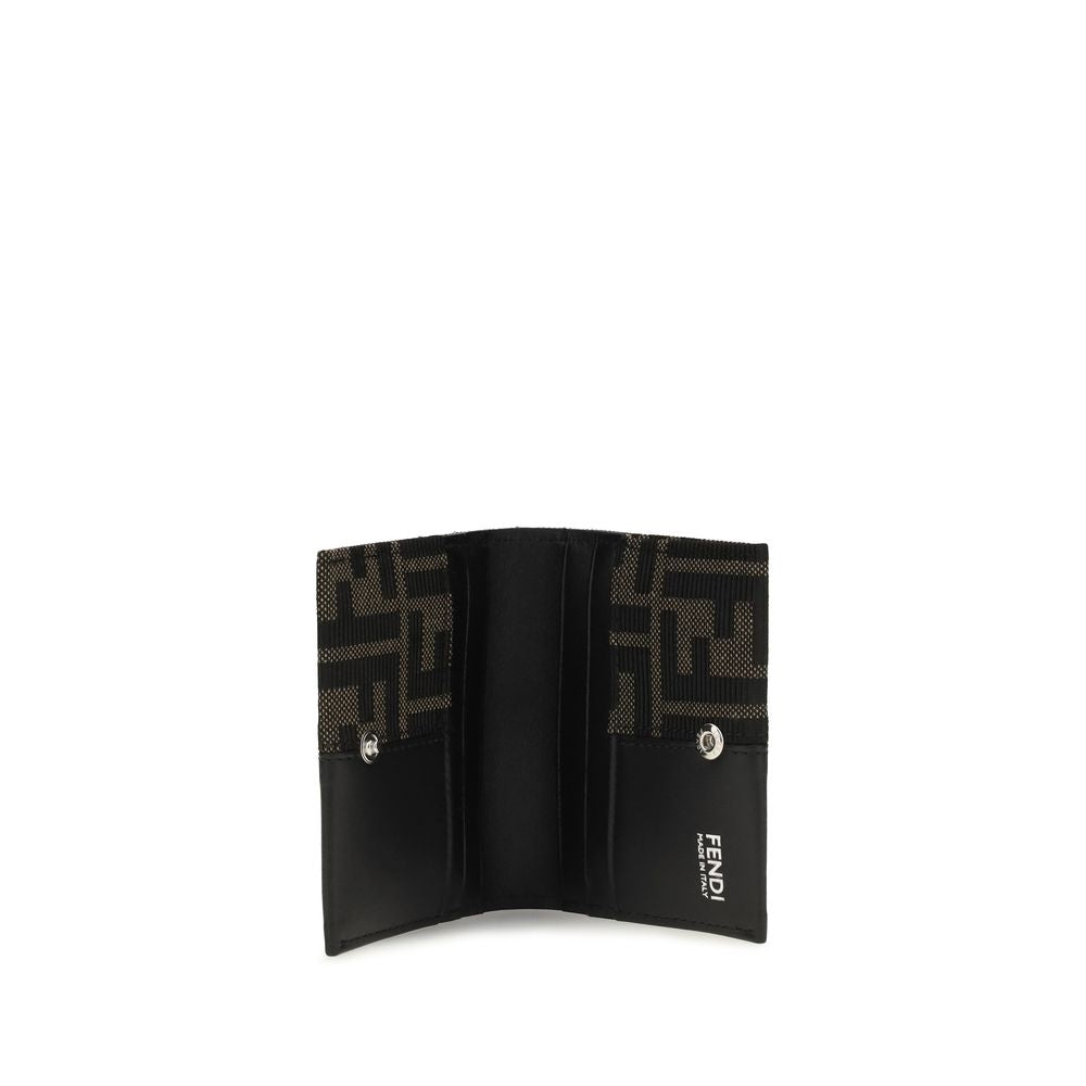 Fendi Braunes Portemonnaie aus Polyester