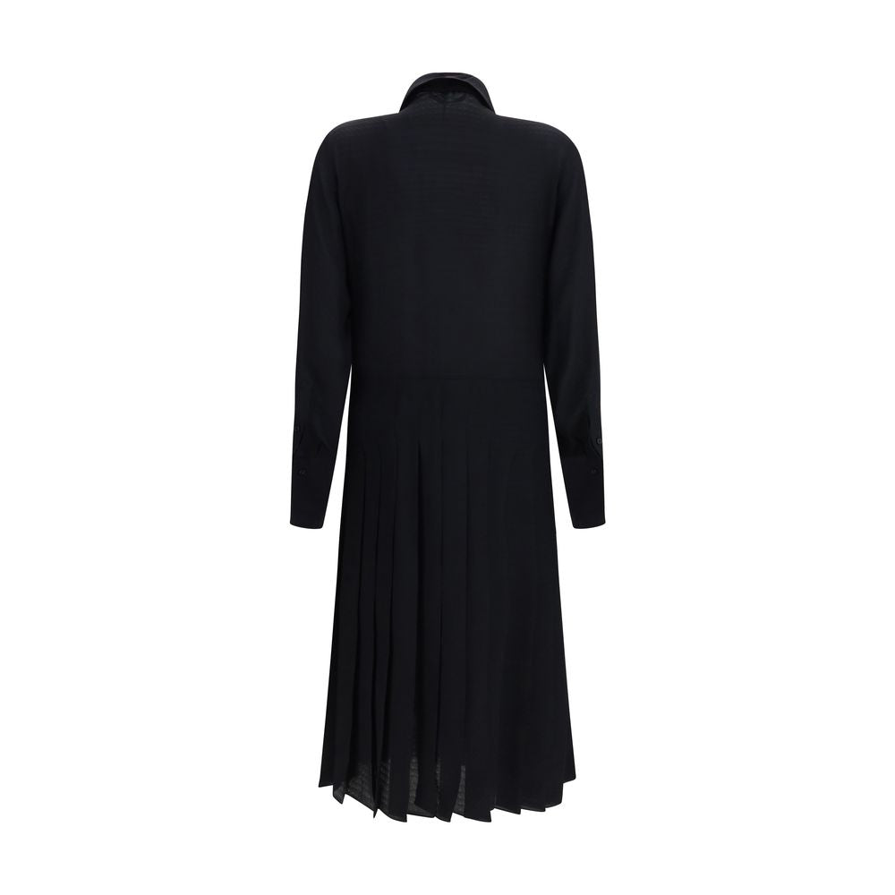 Fendi Schwarzes Seiden-Casual-Kleid