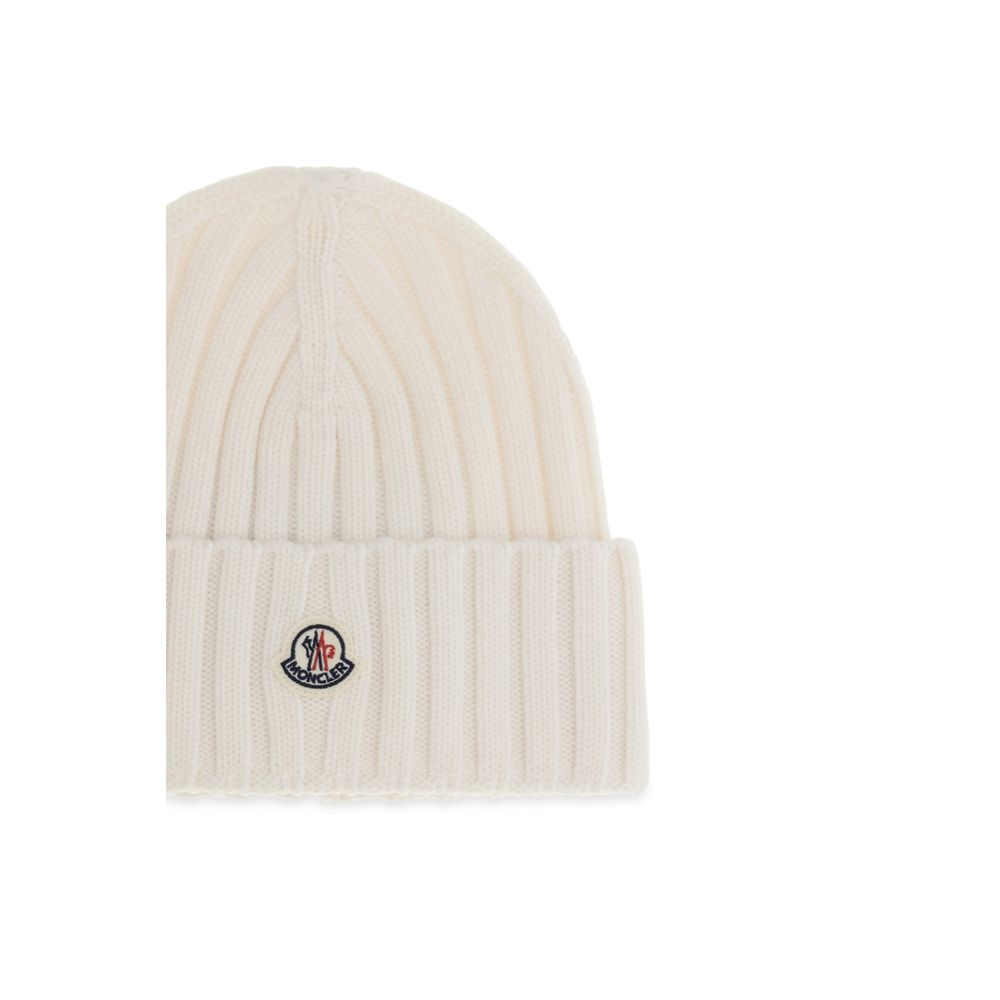 Moncler Weiße Wollmütze Oves Aries
