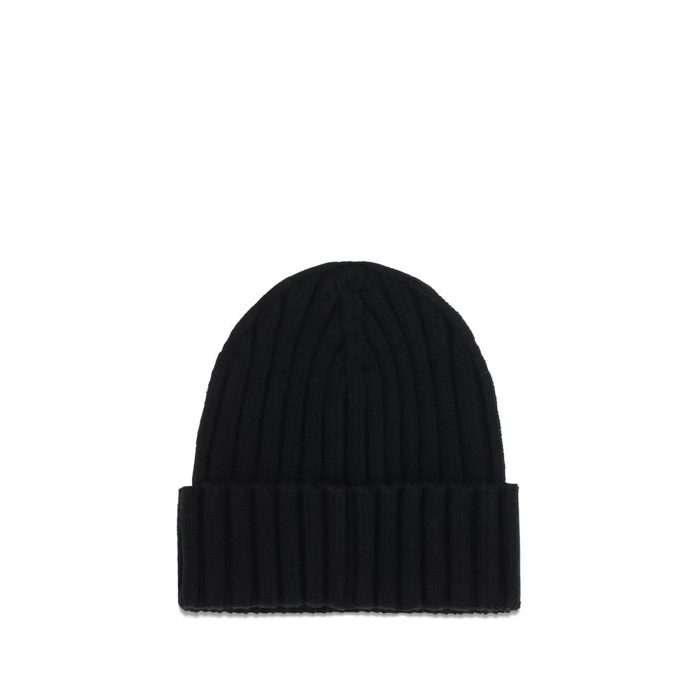 Moncler Mütze Aries aus schwarzer Wolle