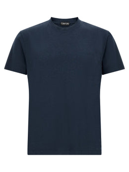 Tom Ford Blaues Lyocell T-Shirt