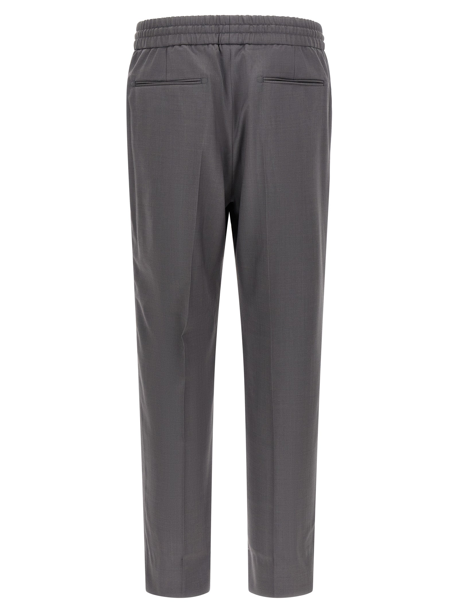 Brioni Graue Woll-Freizeithose