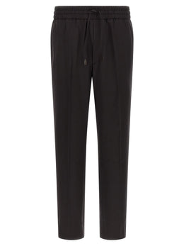 Brioni Braune Woll-Freizeithose